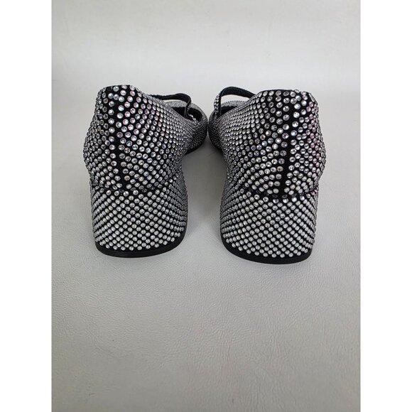 New Jeffrey Campbell Regal Embellished Crystal Block Heel Mary Janes Size 6 - Picture 8 of 14
